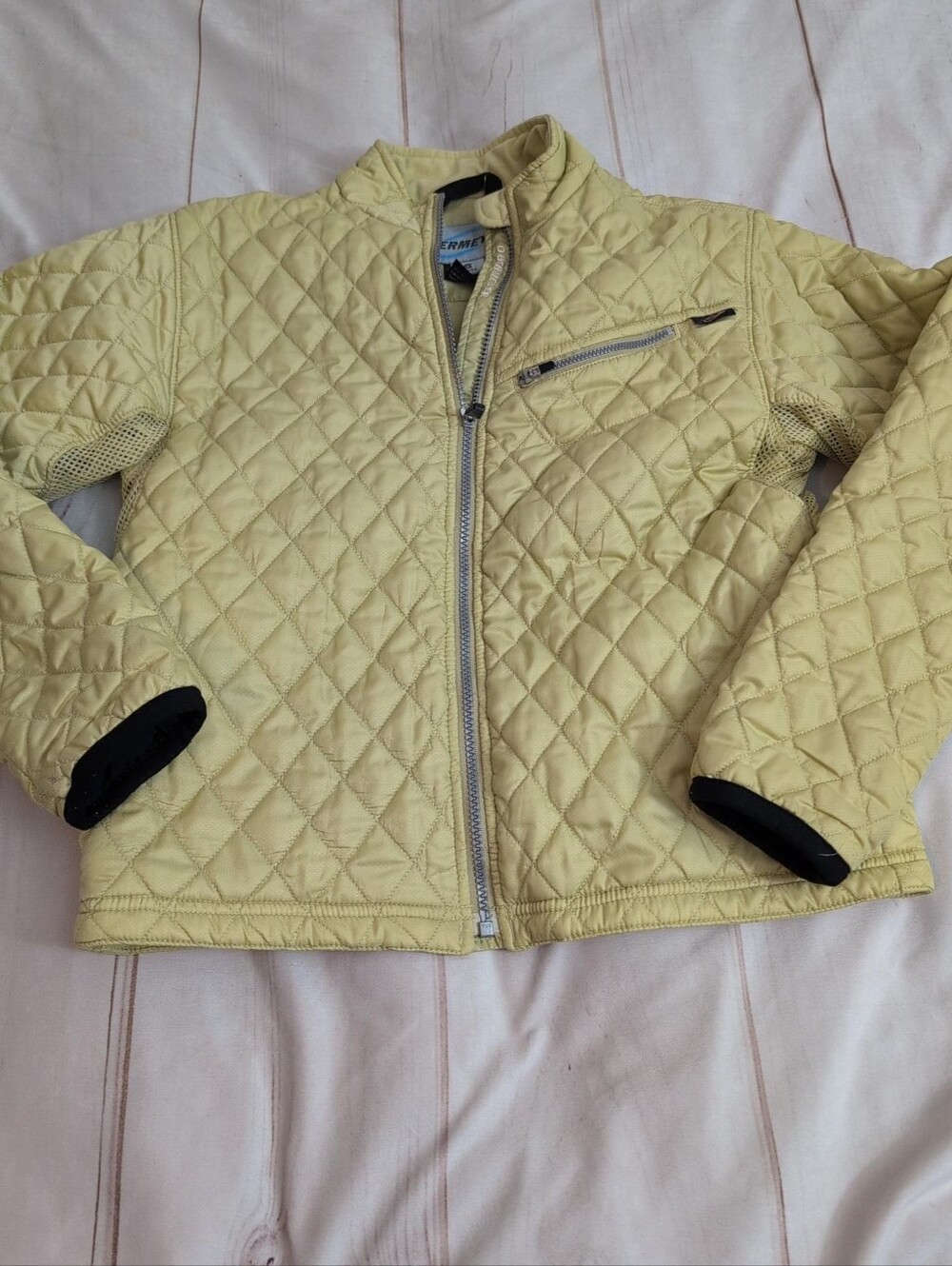 Obermeyer 44100 Quilted Insulated Jacket Women 6 Yellow Ski Outdoor Ventilated